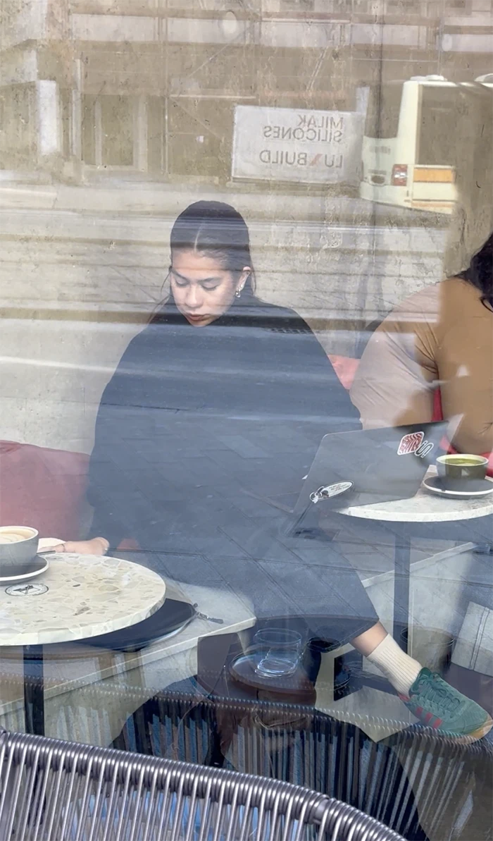 Aesthetic Photo Working Girl Coffee