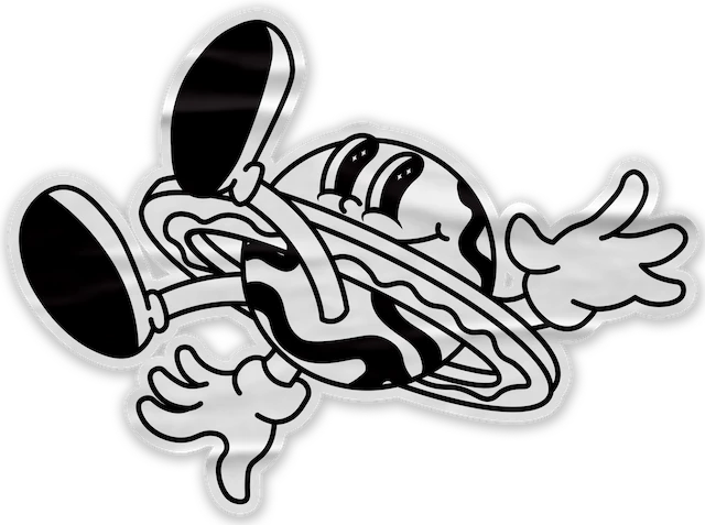 Sticker World Illustration Logo